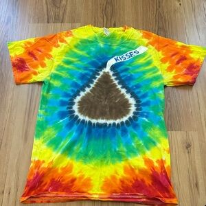 Hersey Kiss Tie-Dye adult shirt‎